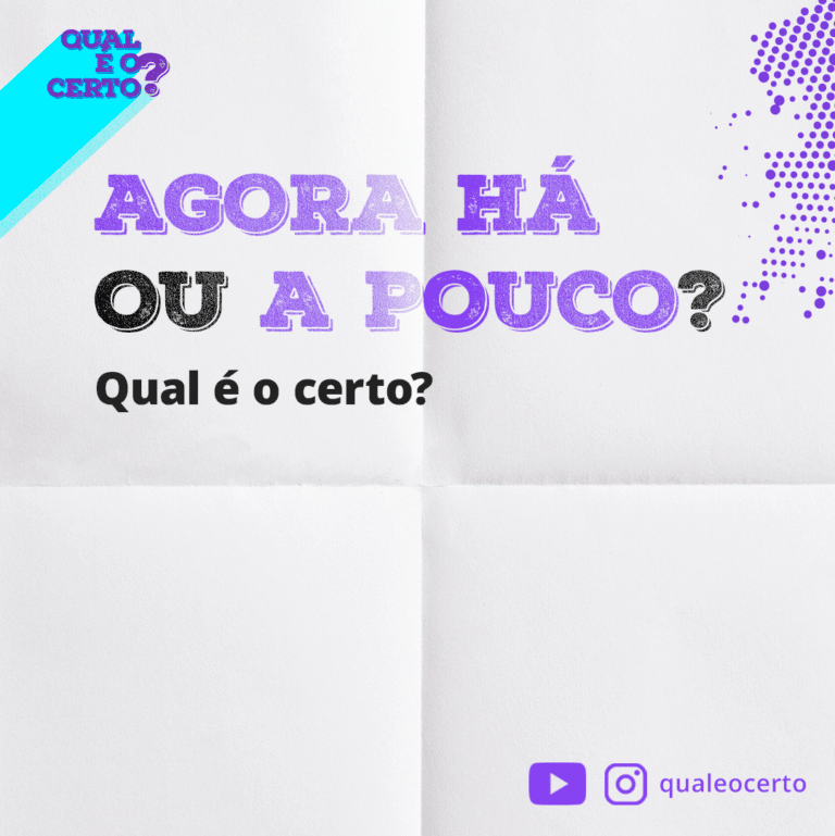 Qual é o certo: 