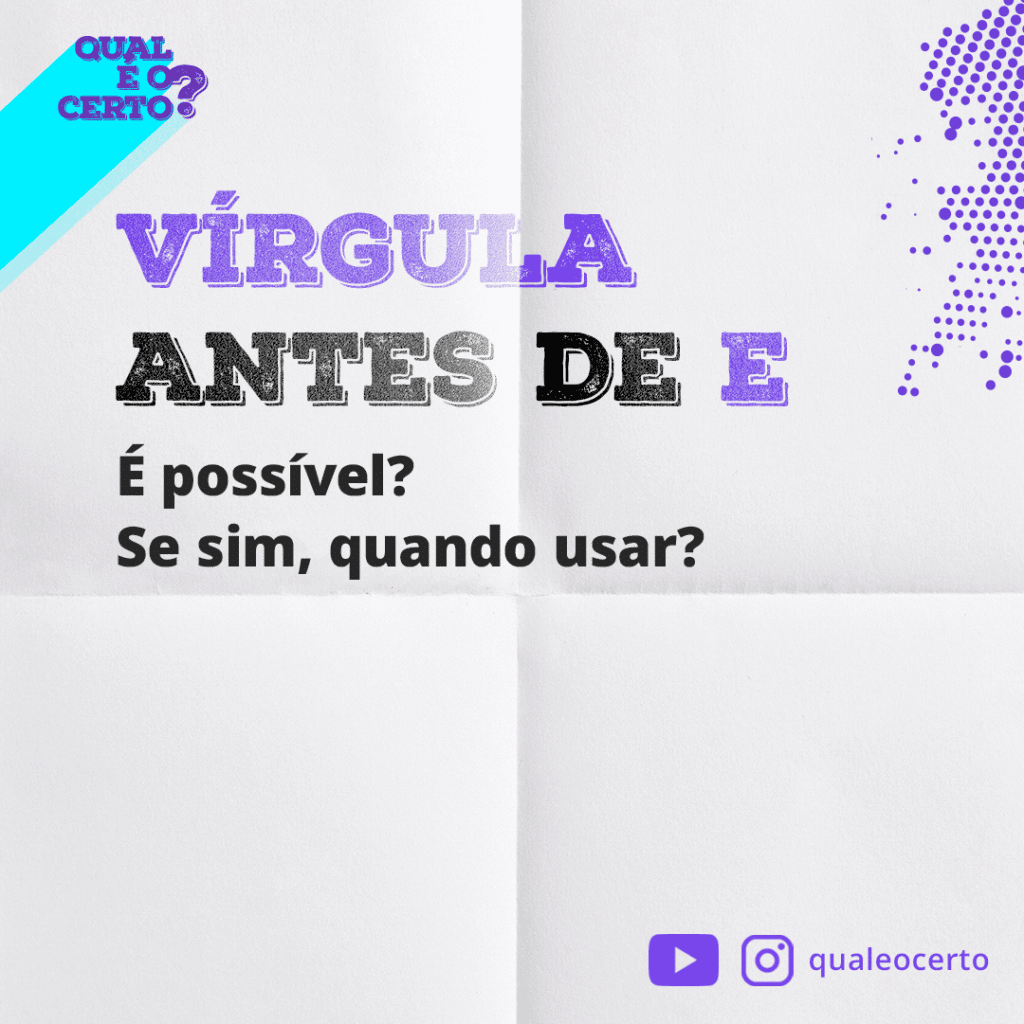 Virgula Antes Ou Depois Do E - FDPLEARN